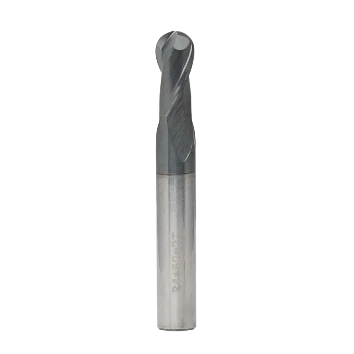 Концевая сферическая фреза 4 зуба, HRC 45, AlTiN 2x4x50 R1