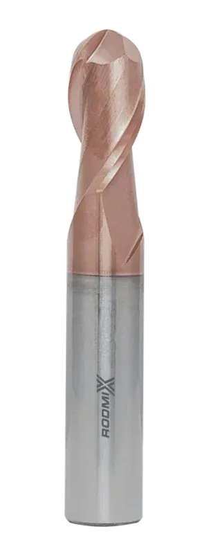 Концевая сферическая фреза 4 зуба, HRC 55, TiSiN 5x10x50 R2,5