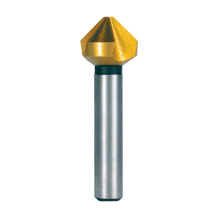 Зенковка по металлу Ruko 90° 10,0мм HSS-G TiN 3z DIN335C L50мм d6мм 102113T