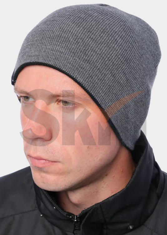 Шапка Brodeks Light Bicolor черный/серый