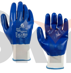 M OilMax Защитные трикотажные перчатки Jeta Safety из полиэфира с полным покрытием из нитрила