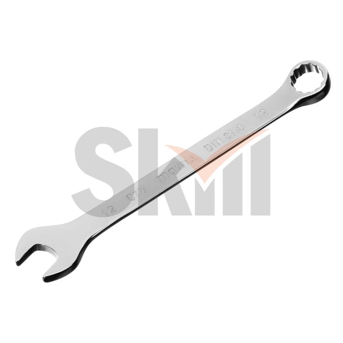 Ключ комбинированный, 12 мм, CrV, полированный хром Matrix