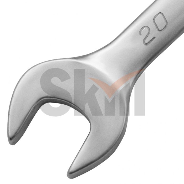 Ключ комбинированный, 20 мм, CrV, матовый хром Matrix