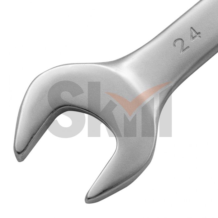 Ключ комбинированный, 24 мм, CrV, матовый хром Matrix