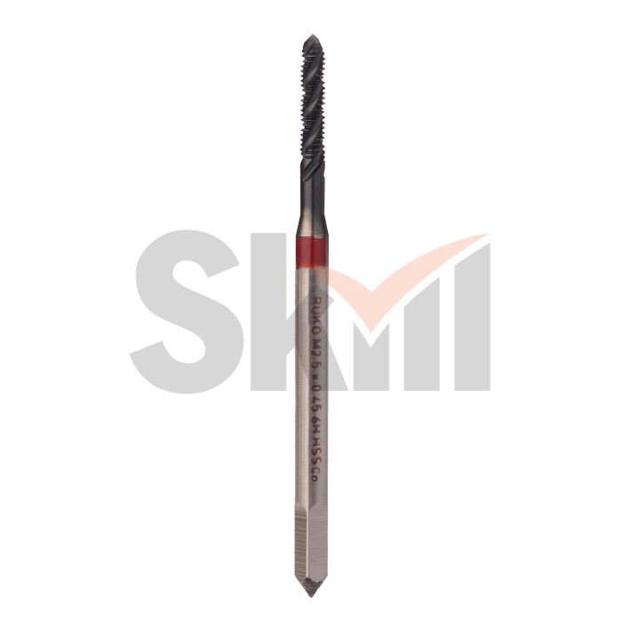 Метчик М 2,5х0,45 (Машинный, винт.) DIN371 HSSE-TiALN 6h C/2-3P R35 50мм a=2,1 Ruko 234025EF