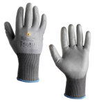 XL AdamantPu Защитные трикотажные перчатки Jeta Safety из синтетических нитей с покрытием ладони из