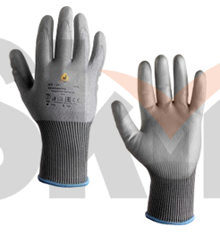 XL AdamantPu Защитные трикотажные перчатки Jeta Safety из синтетических нитей с покрытием ладони из