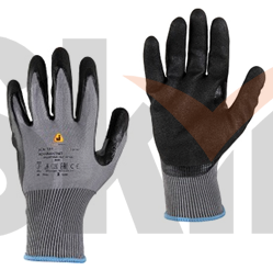 XL AdamantNit Защитные трикотажные перчатки Jeta Safety из синтетических нитей с покрытием ладони из