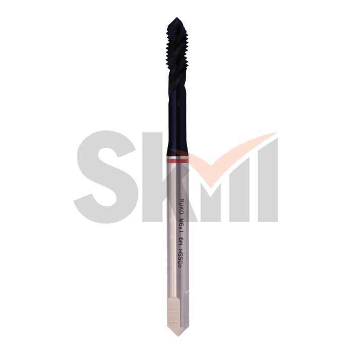 Метчик М 6,0х1,0 (Машинный, винт.) DIN371 HSSE-TiALN 6h C/2-3P R35 80мм a=4,9 Ruko 234060EF