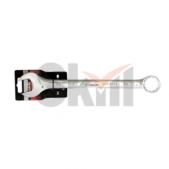 Ключ комбинированный, 28 мм, CrV, полированный хром Matrix