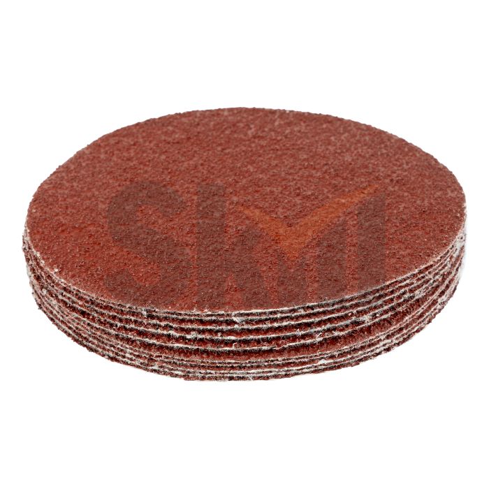 Круг абразивный на ворсовой подложке под "липучку", P 24, 125 мм, 10 шт.// Matrix