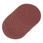 Круг абразивный на ворсовой подложке под "липучку", P 40, 115 мм, 10 шт.// Matrix