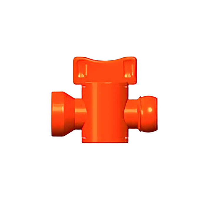 Вентиль запорный для подачи СОЖ 1/2" оранжевый