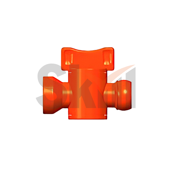 Вентиль запорный для подачи СОЖ 1/2" оранжевый