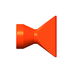 Сопло плоское для подачи СОЖ 4.5x32 мм 1/2"