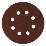 Круг абразивный на ворсовой подложке под "липучку", перфорированный, P 220, 125 мм, 5 шт.// Matrix