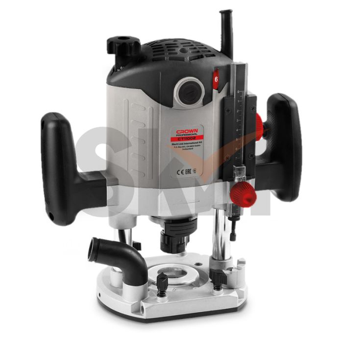 Фрезер CROWN CT11002 1400Вт, цанга 12/8/6 мм, ход 50мм, поддержка оборотов
