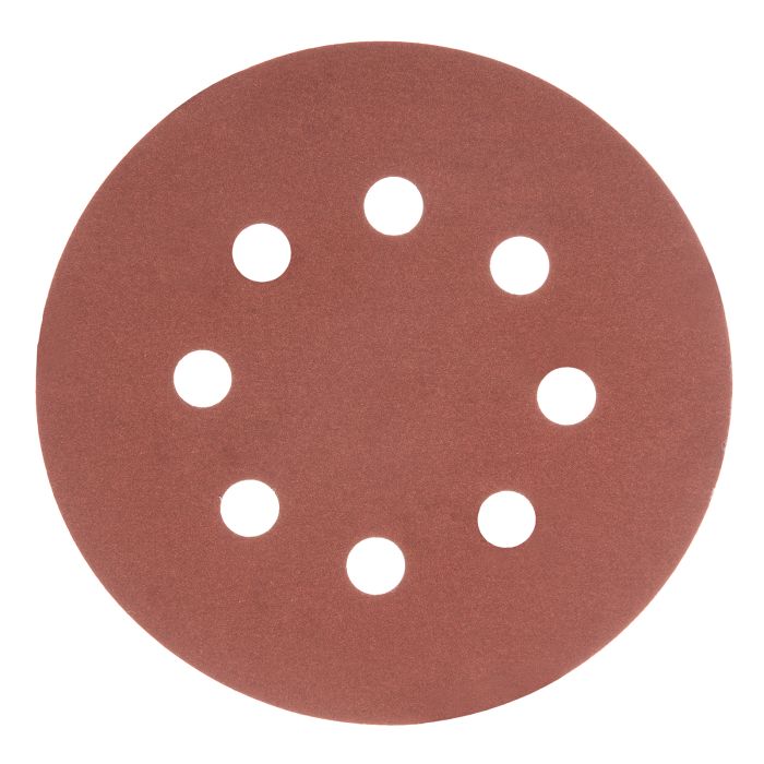 Круг абразивный на ворсовой подложке под "липучку", перфорированный, P 500, 125 мм, 5 шт.// Matrix