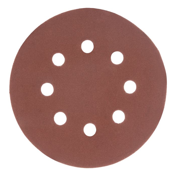 Круг абразивный на ворсовой подложке под "липучку", перфорированный, P 600, 125 мм, 5 шт.// Matrix