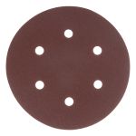 Круг абразивный на ворсовой подложке под "липучку", перфорированный, P 100, 150 мм, 5 шт.// Matrix