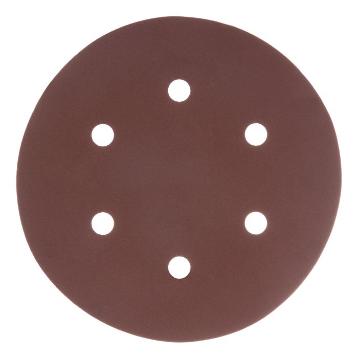 Круг абразивный на ворсовой подложке под "липучку", перфорированный, P 320, 150 мм, 5 шт.// Matrix