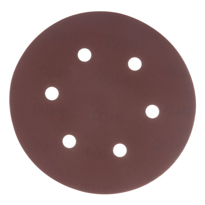 Круг абразивный на ворсовой подложке под "липучку", перфорированный, P 400, 150 мм, 5 шт.// Matrix