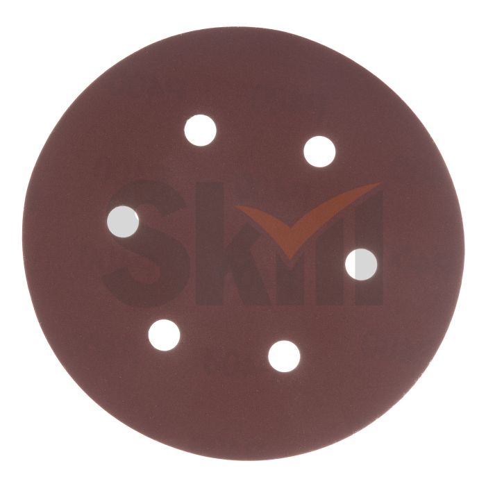 Круг абразивный на ворсовой подложке под "липучку", перфорированный, P 400, 150 мм, 5 шт.// Matrix