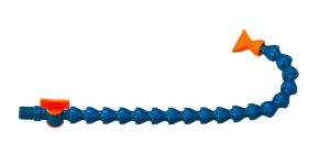 Трубка для подачи СОЖ 1/4" в сборе с запорным вентилем G1/4, плоское сопло