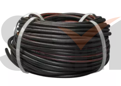 Рукав газовый, d6,3, чёрный с красной полосой