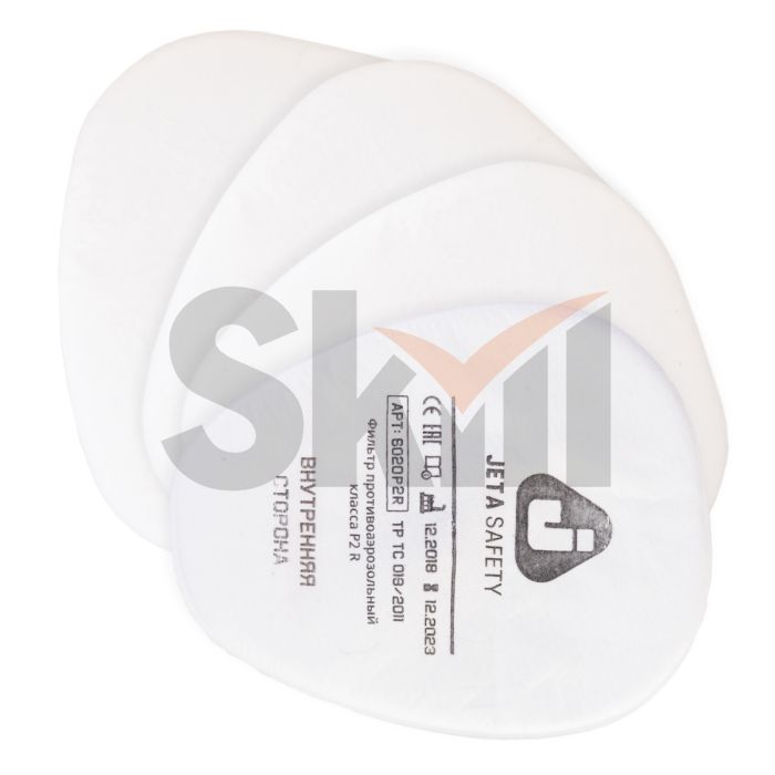 6020P2R Предфильтр противоаэрозольный Jeta Safety класса P2 R, в упаковке 4 шт