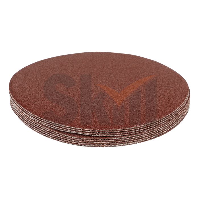 Круг абразивный на ворсовой подложке под "липучку", P 180, 125 мм, 10 шт.// Matrix