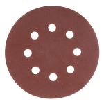 Круг абразивный на ворсовой подложке под "липучку", перфорированный, P 240, 125 мм, 5 шт.// Matrix