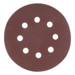 Круг абразивный на ворсовой подложке под "липучку", перфорированный, P 280, 125 мм, 5 шт.// Matrix