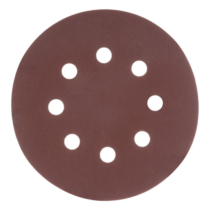 Круг абразивный на ворсовой подложке под "липучку", перфорированный, P 280, 125 мм, 5 шт.// Matrix