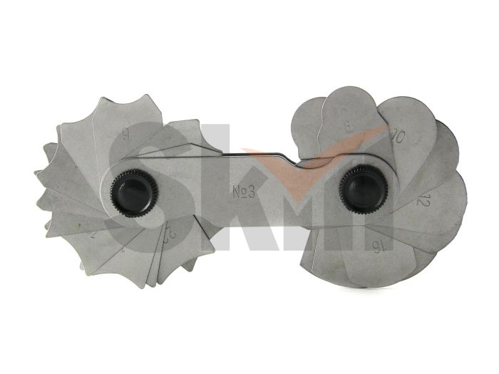 Набор шаблонов радиусных №3 (R 7-25мм) ЧИЗ