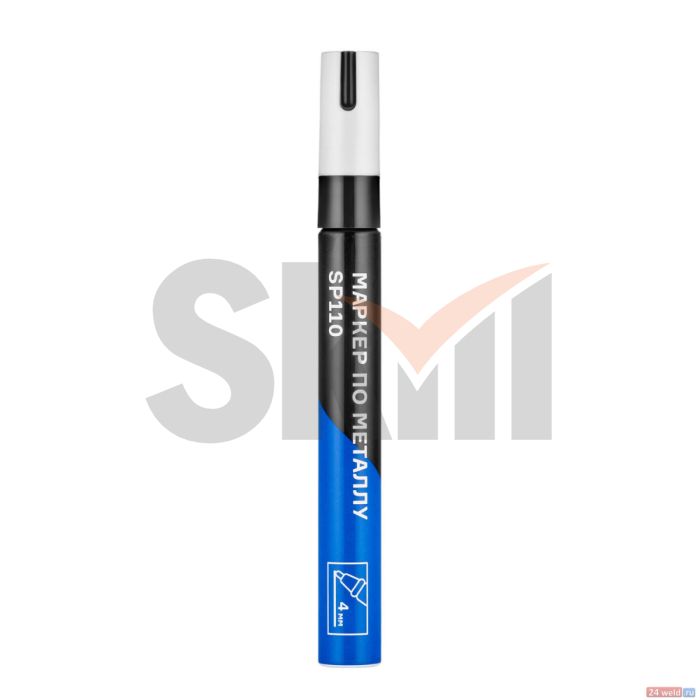 Маркер по металлу, чёрный, до 4 мм