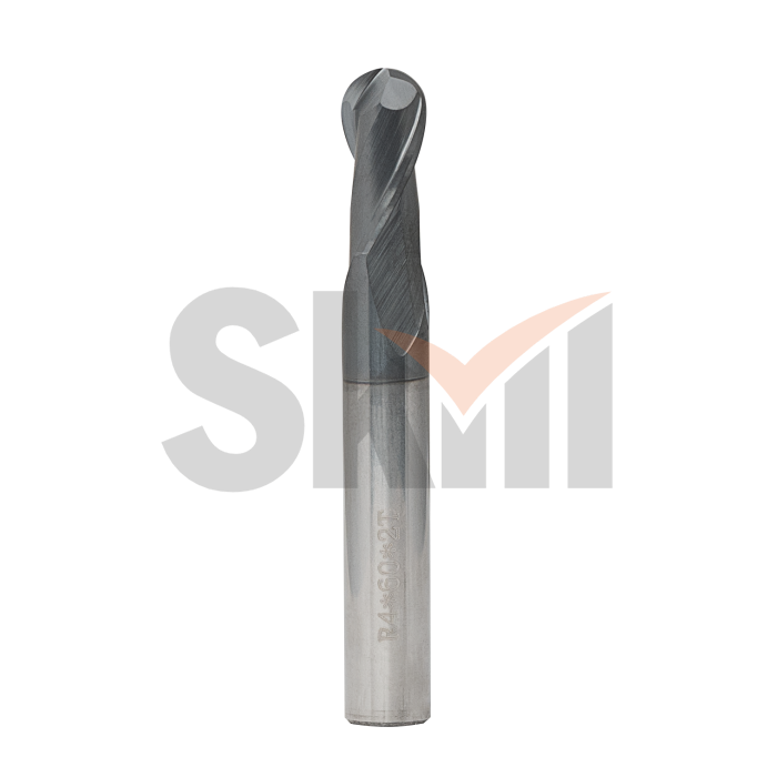 Концевая сферическая фреза 4 зуба, HRC 45, AlTiN 4х8х50 R2