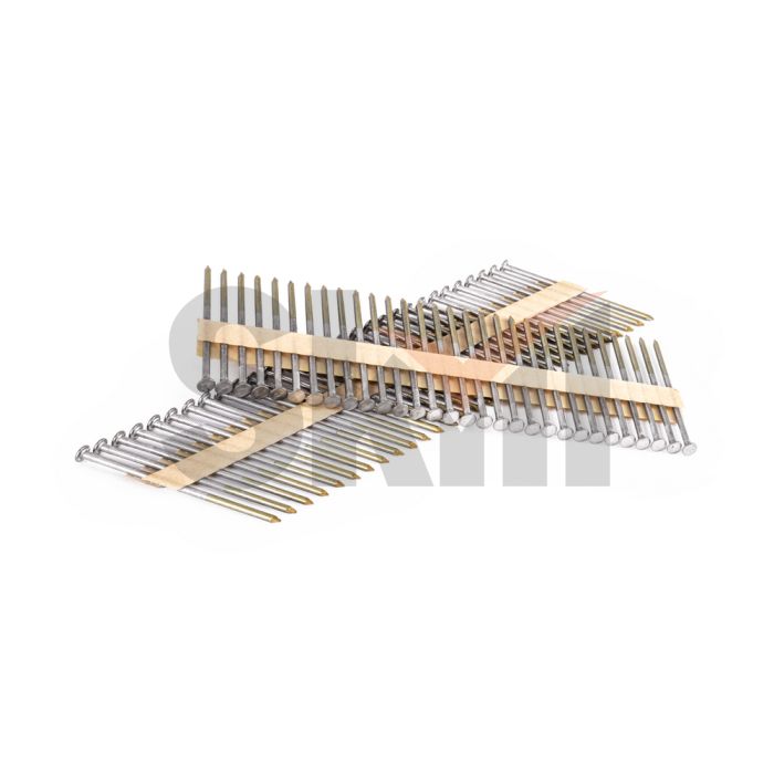 Гвозди реечные финишные P0A GL с цинковым покрытием, угол наклона 21 градус, 2,8 x 80 мм 150 шт. AER