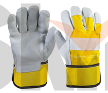 1 пара в упаковке Blacksmith Light Перчатки комбинированные Jeta Safety из спилковой кожи и хлопчато