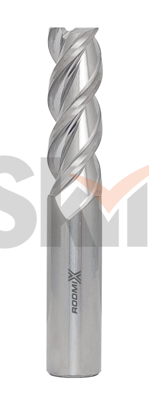 Концевая фреза с плоским торцом для алюминиевых сплавов, 3 зуба, HRC 45 10х30х75