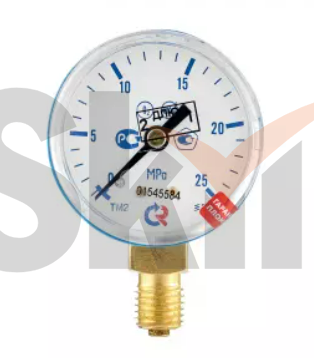 Манометр с поверкой 25,0 МПа, кислород