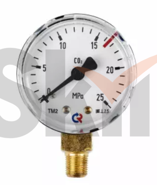 Манометр 25,0 МПа, 1/8 NPT, углекислый газ