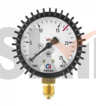 Манометр 25,0 МПа, ⌀63 мм, G1/4, углекислота
