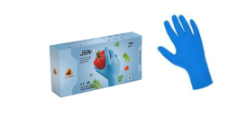 Одноразовые нитриловые перчатки Jeta Safety (голубые) JSN-1 - 108