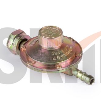 Редуктор пропановый с регулятором тип "ЛЯГУШКА" Foxweld (вход. гайка 21.8-14/1"LH, вых. 9мм)