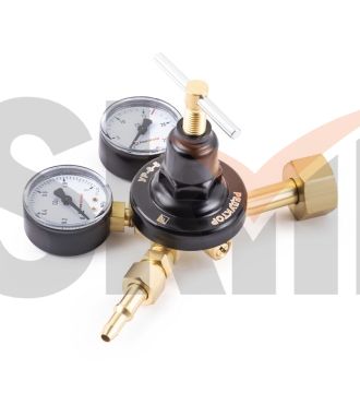 Редуктор УР-6-5 (углекислотный, 2 манометра, ЛАТУНЬ)