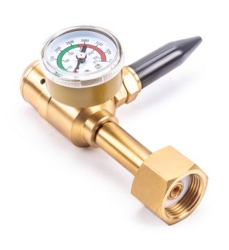 Редуктор FoxWeld BH600-He (гелиевый, 1 манометр, вентиль, пр-во FoxWeld/КНР)