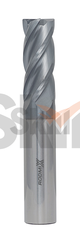 Концевая фреза с плоским торцом 2 зуба, HRC 45, AlTiN 3х12х50