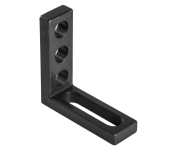 Упорный и крепежный угольник L90 с 3 отверстиями, Азотированный