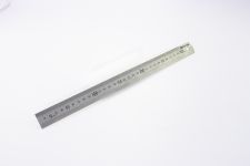 Линейка измерительная  300х25.4мм металлическая МИК